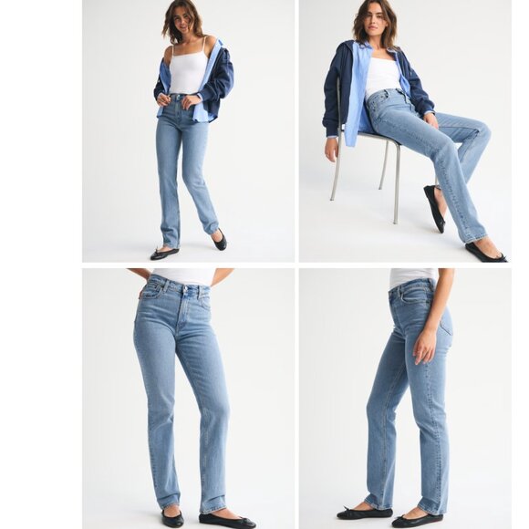 Abercrombie Jeans | Ultra High Rise 90s Straight | Medium | Size 25L | Like New - Picture 11 of 14